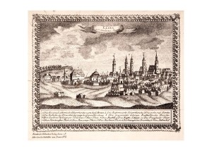 Panorama Leszna sprzed pożaru w 1790 r